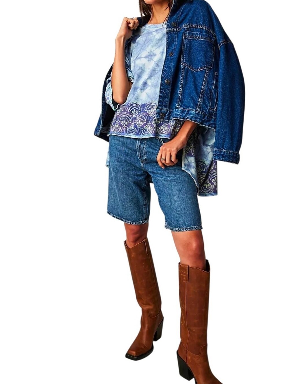 Free People We The Free Feeling Radical Tee Oversized Relaxed Tie Dye XL NWT - Picture 11 of 11
